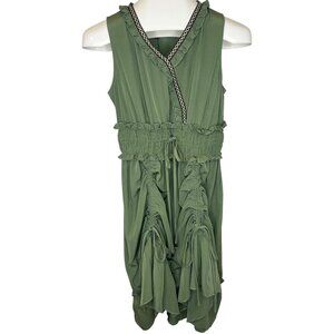 Scarlet Darkness Steampunk Renaissance Tank Dress Green NEW size MED ladies